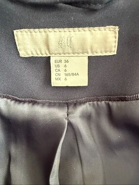 H&M Dark Navy Suit Jacket in Size US6.